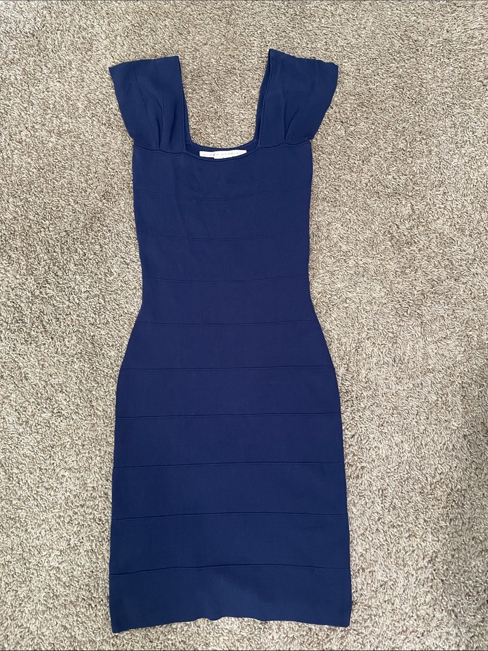 Max Studio navy bandage dress